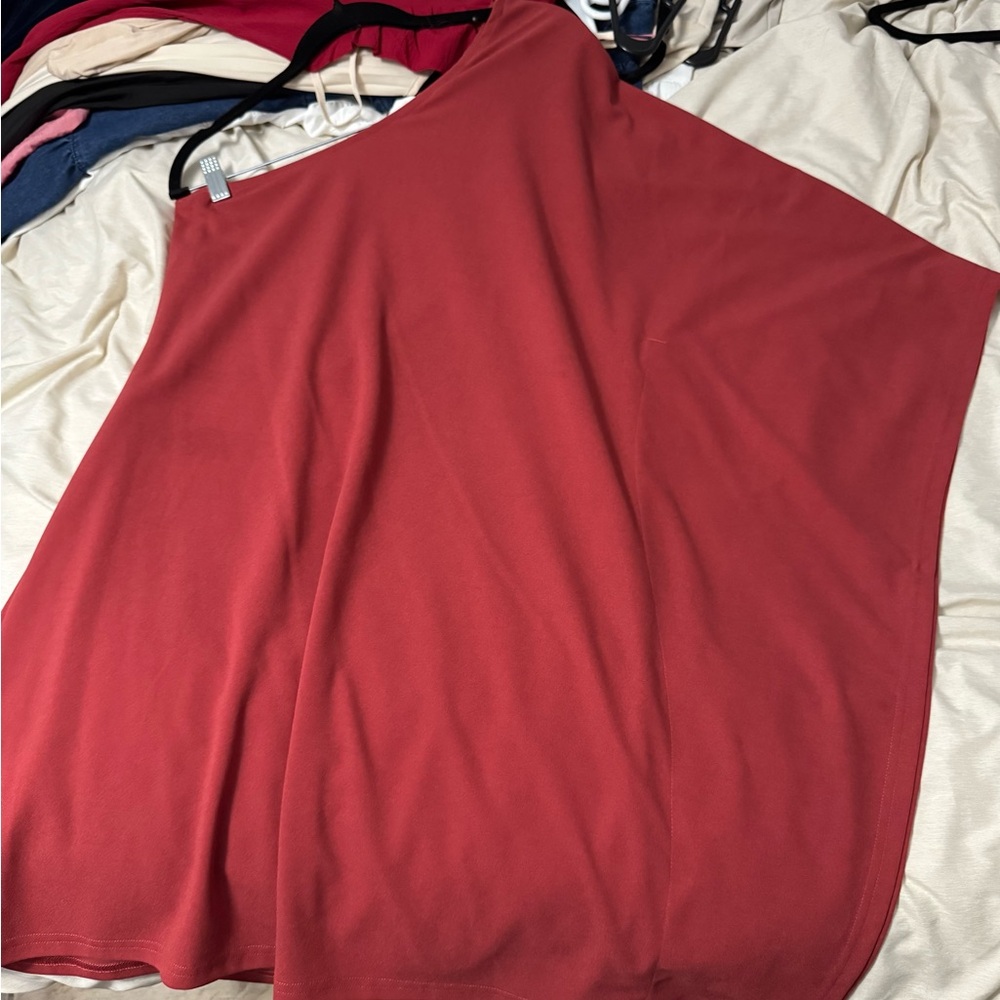 Asymmetrical Red Dress